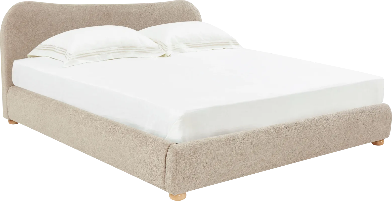 Nikket Light Brown King Bed