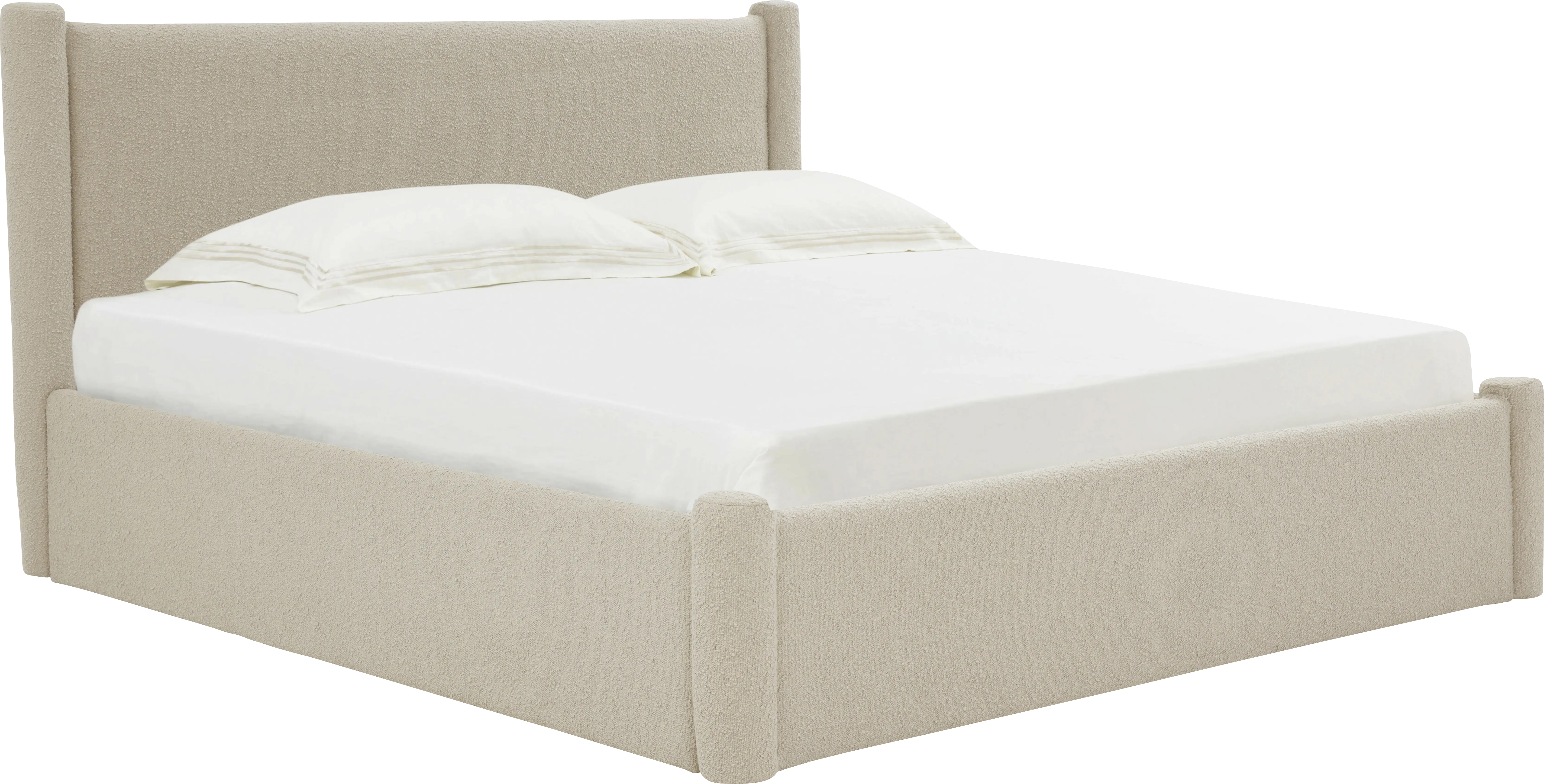 Narset Oatmeal King Bed - Thumbnail - Image 1
