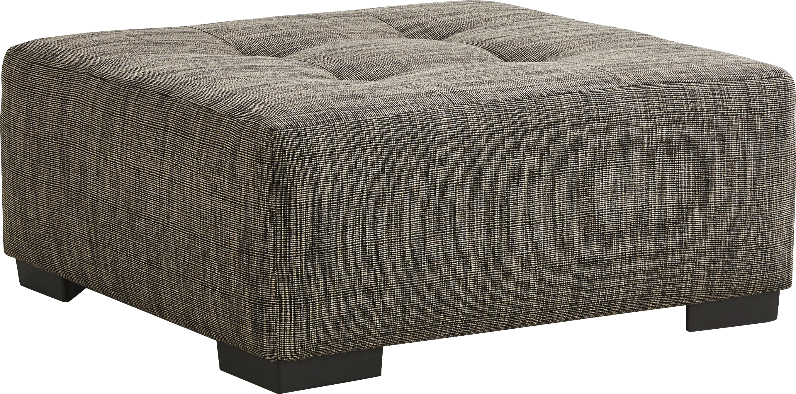 Rutherford Black Cocktail Ottoman - Thumbnail - Image 1