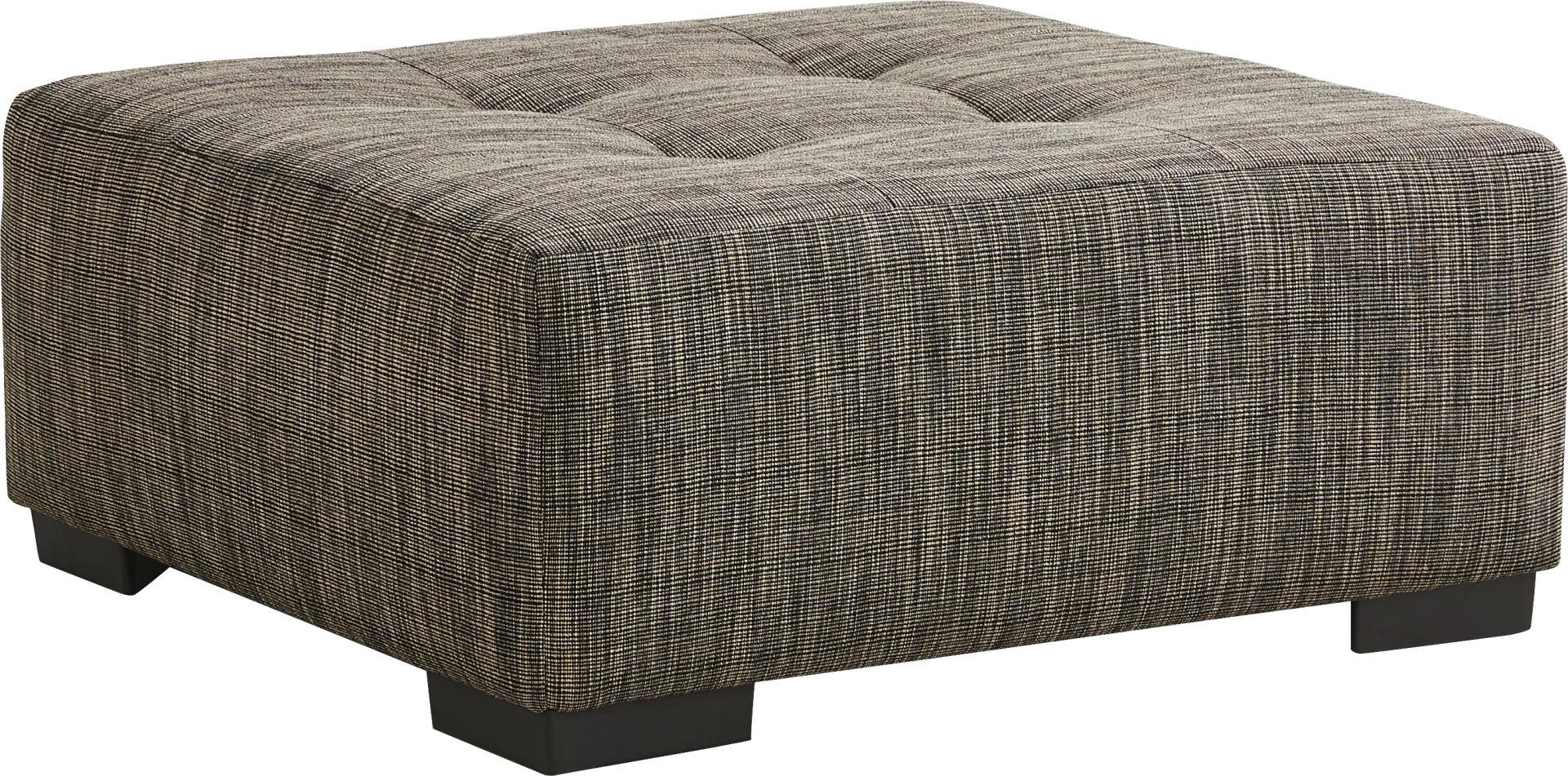 Rutherford Black Cocktail Ottoman - Image 1