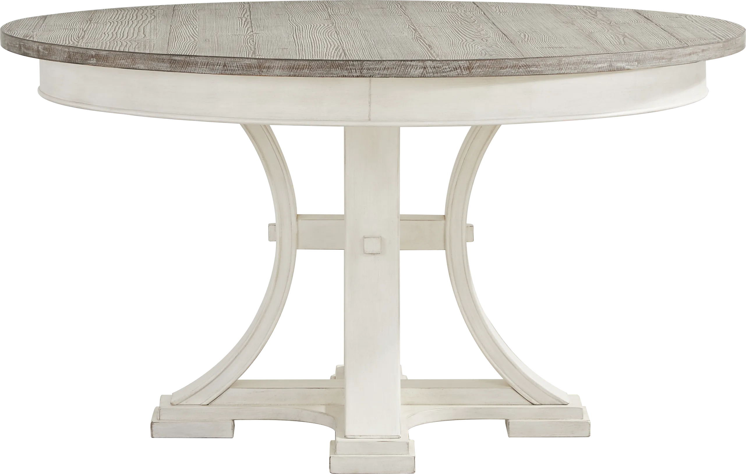 Lainey Cottage White Round Dining Table - Thumbnail - Image 1