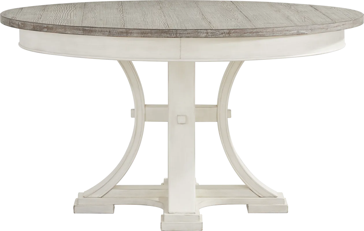 Lainey Cottage White Round Dining Table
