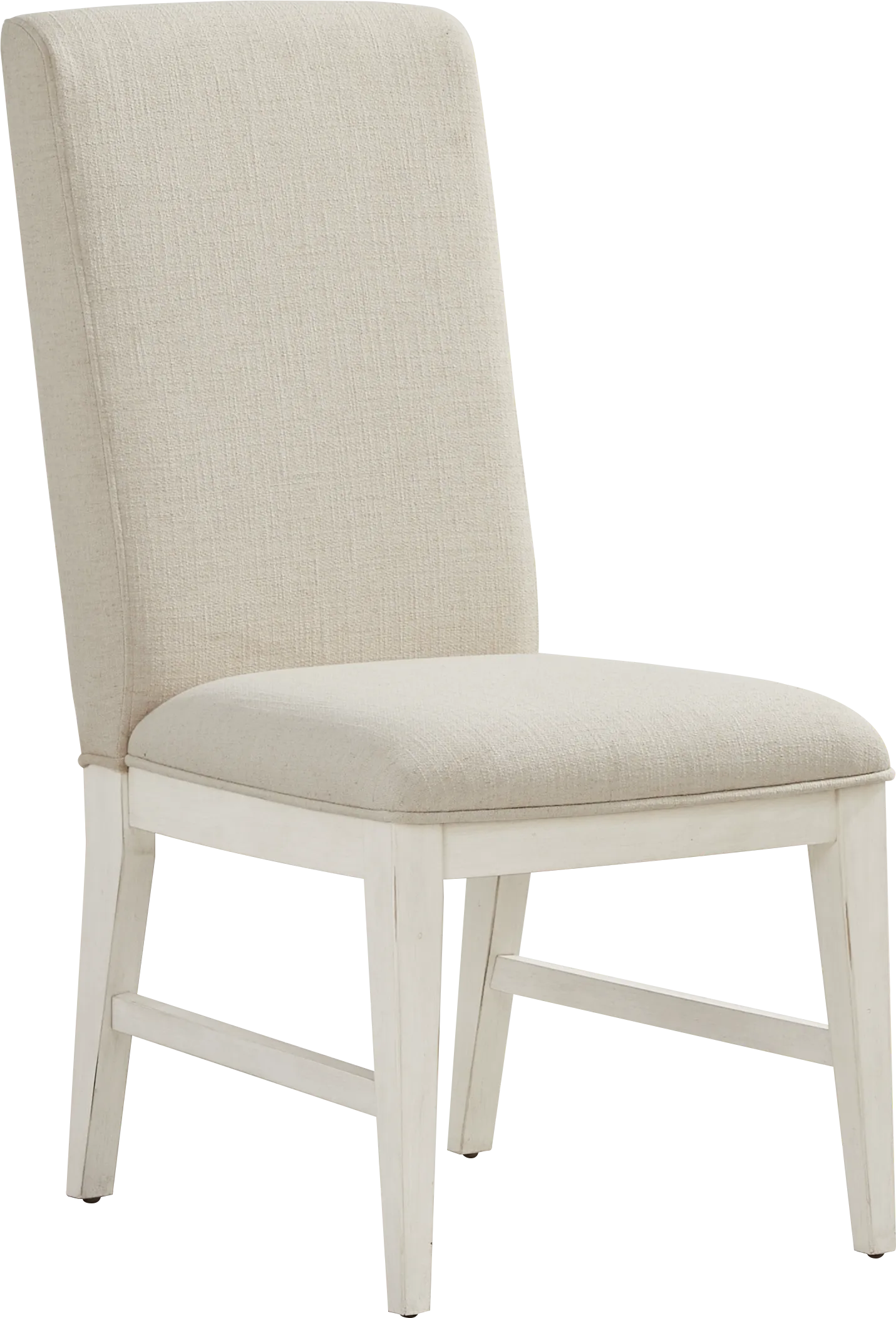 Lainey Cottage White Upholstered Side Chair - Image 2