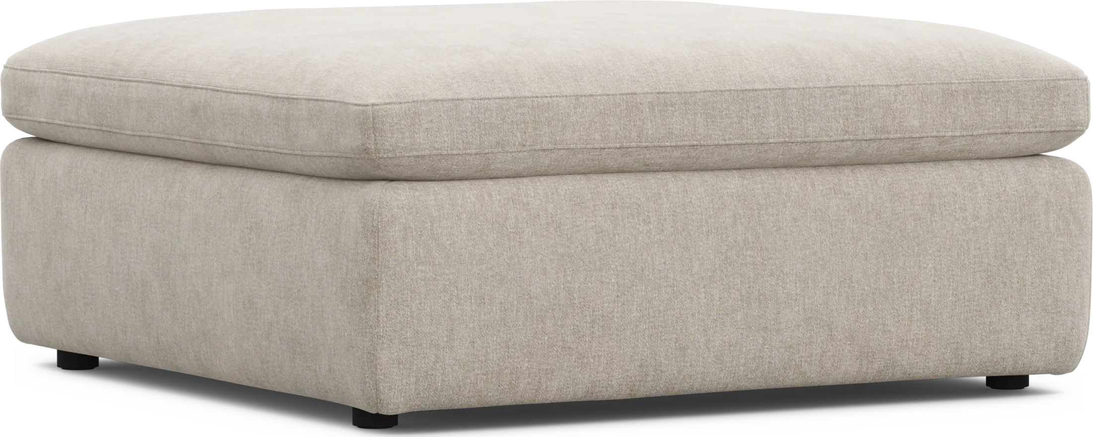The Flow Gray Bumper Ottoman - Thumbnail - Image 1