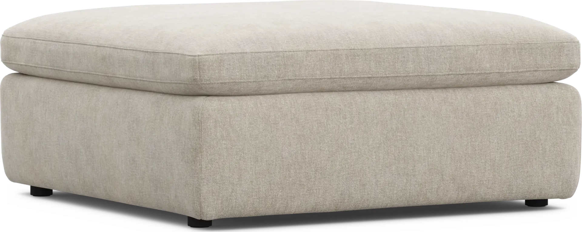 The Flow Gray Bumper Ottoman