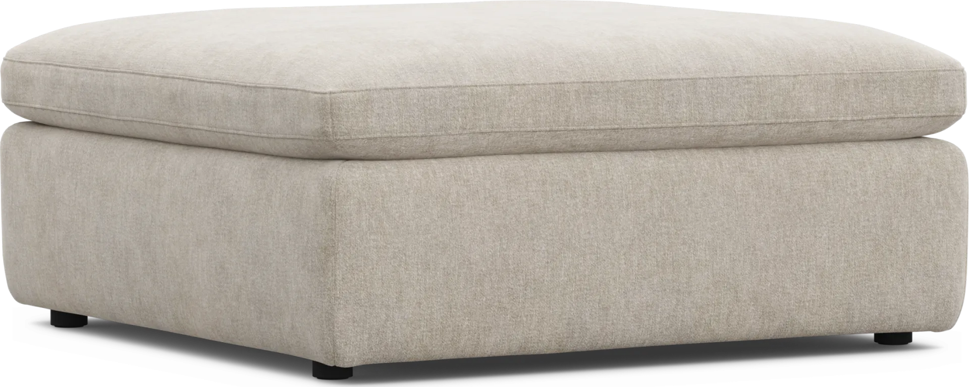 The Flow Gray Bumper Ottoman - Image 1