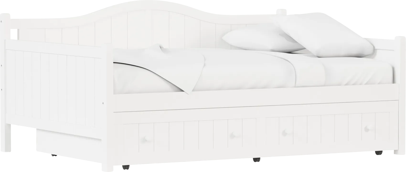 Nyala White Full Daybed with Frame