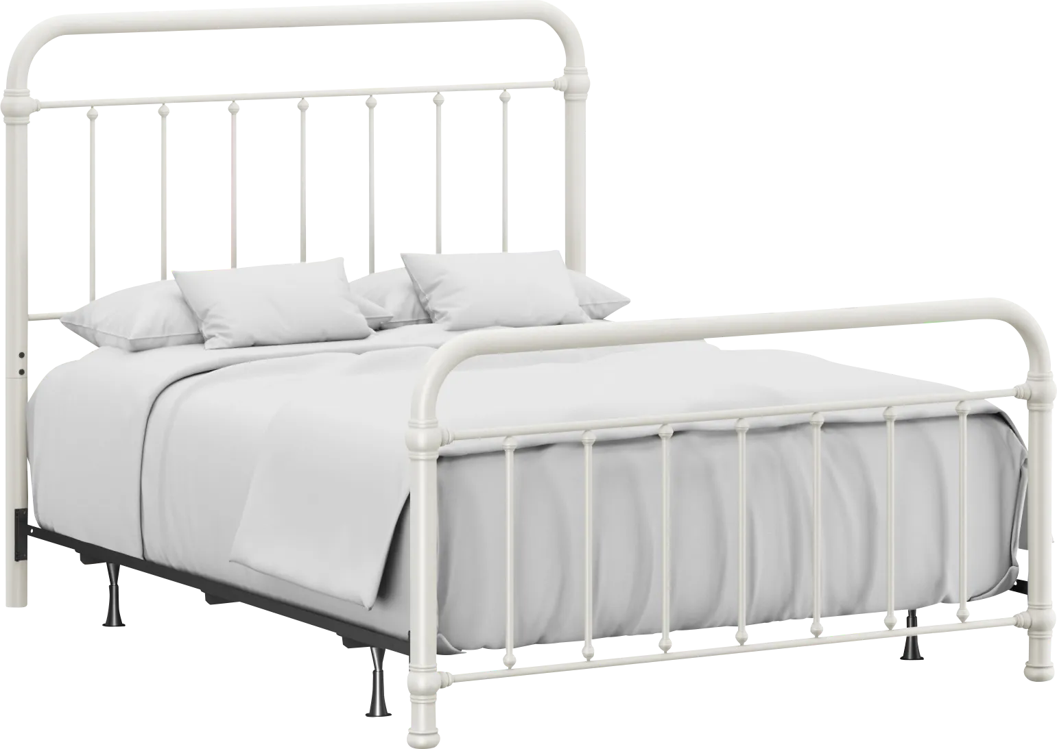 Leveni White Queen Bed - Image 1