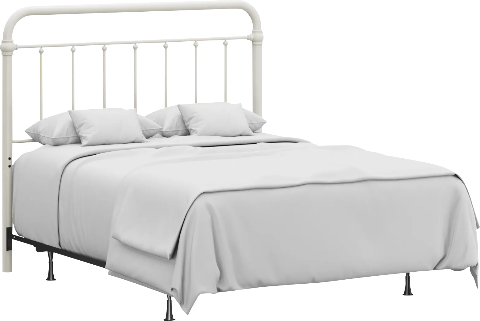 Leveni White Queen Bed - Thumbnail - Image 1