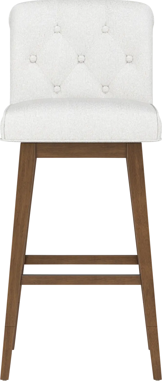 Geral White Counter Height Adjustable Stool