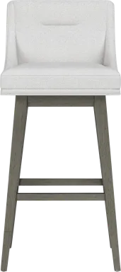 Amenophis White Counter Height Adjustable Stool