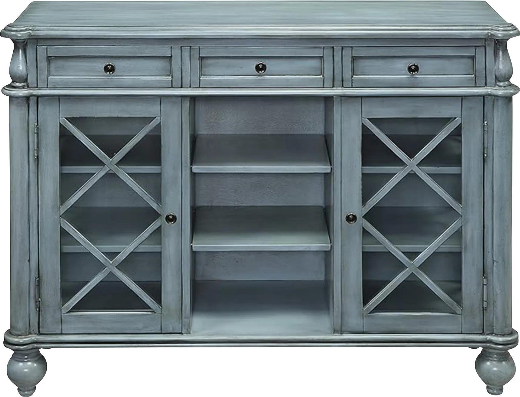 Ravai Gray Accent Cabinet - Image 1