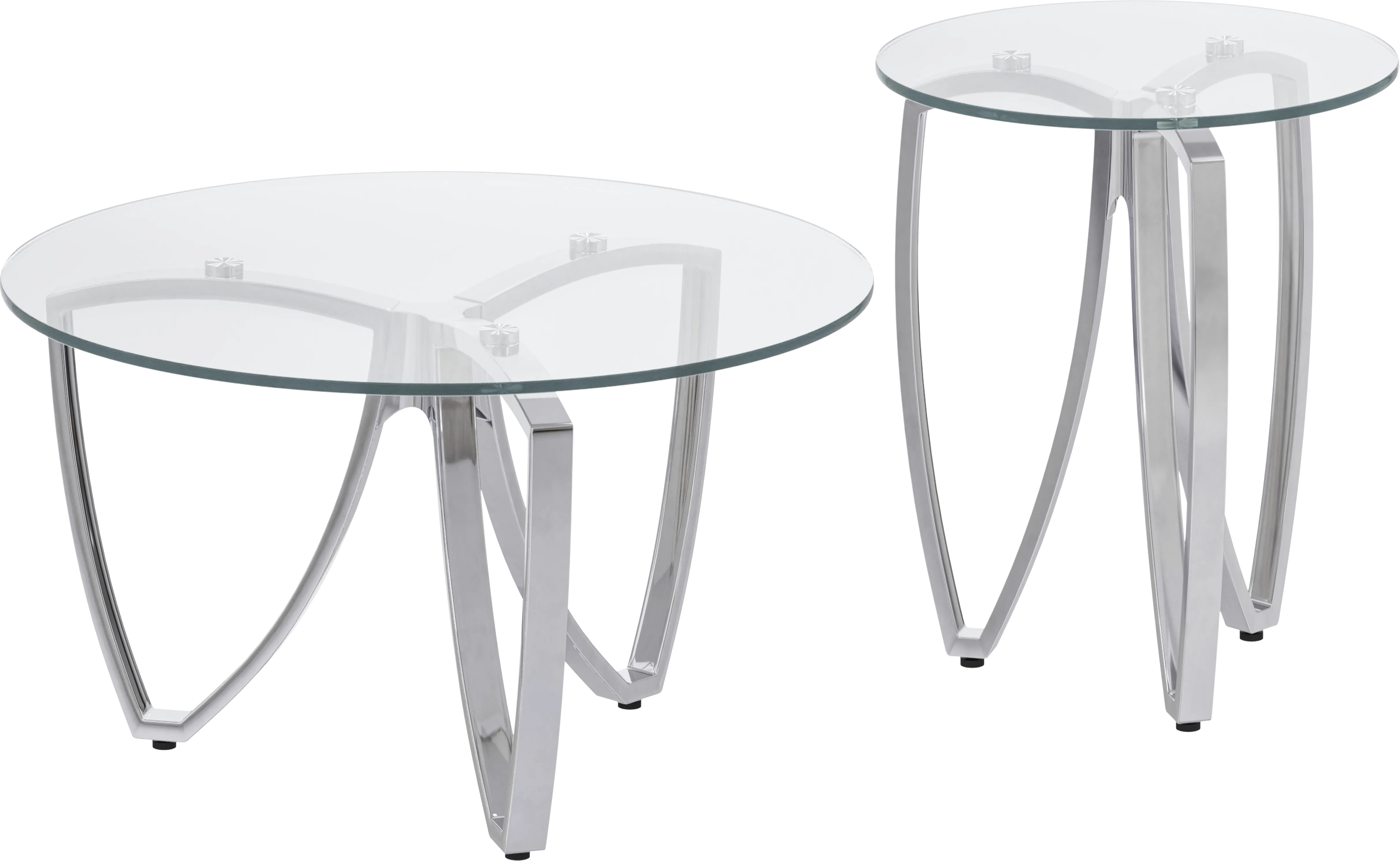 Celine Silver 2 Pc Table Set - Thumbnail - Image 1