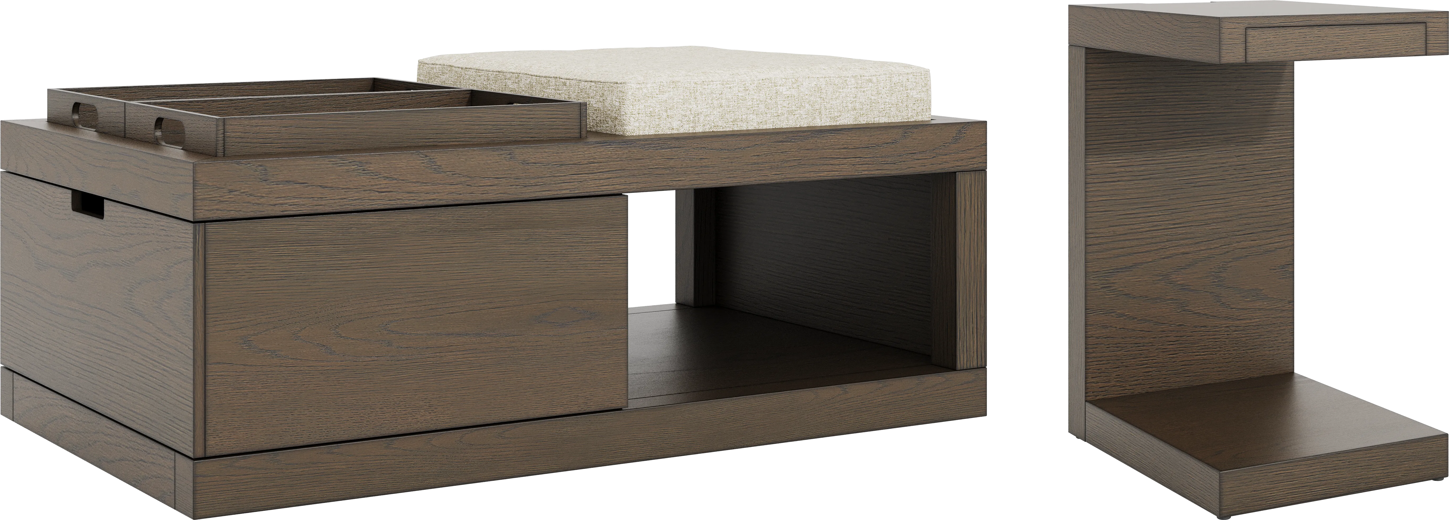 Delano Brown 2 Pc Table Set - Thumbnail - Image 1