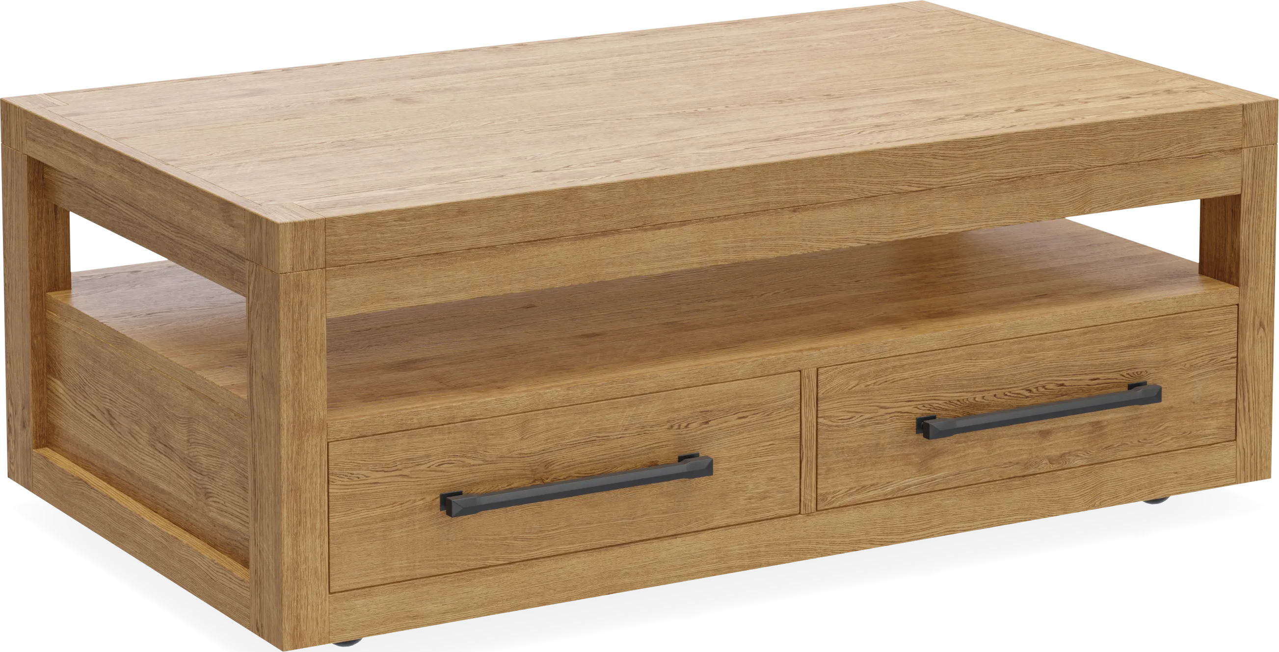 Ithaca Natural Lift-Top Cocktail Table - Thumbnail - Image 1