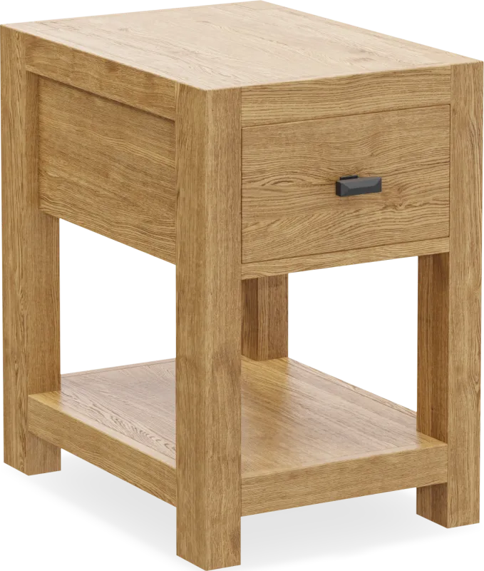 Ithaca Natural Chairside Table