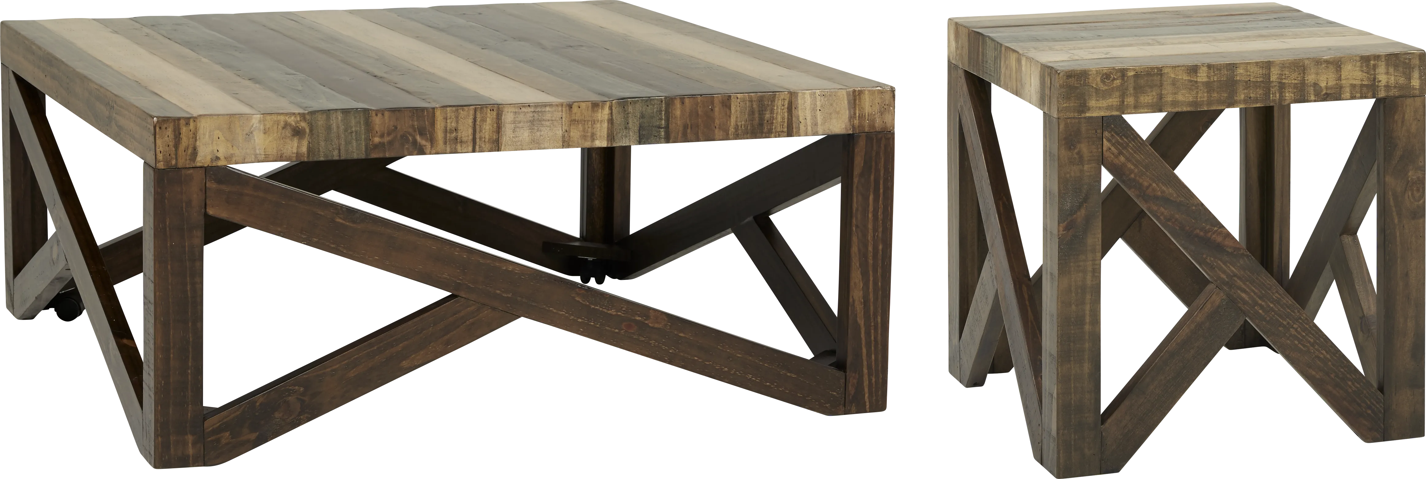 Westover Hills II Brown 2 Pc Table Set - Thumbnail - Image 1