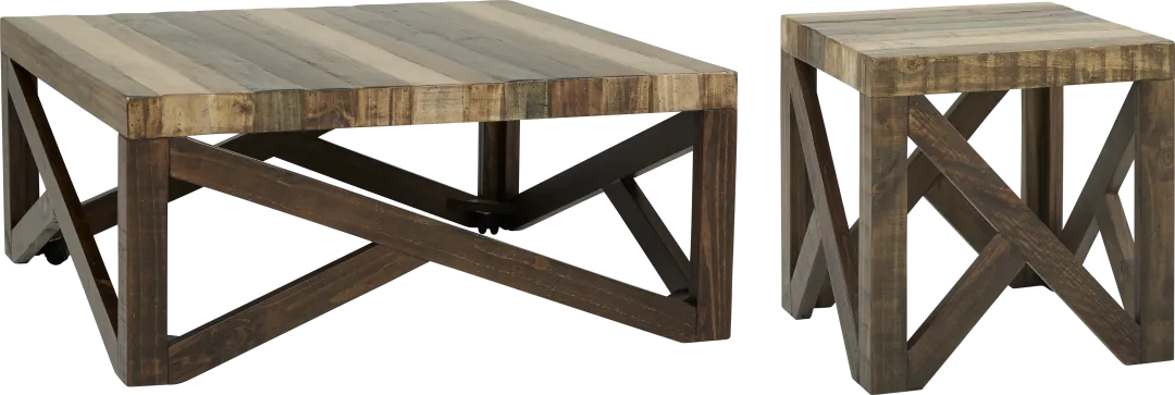 Westover Hills II Brown 2 Pc Table Set