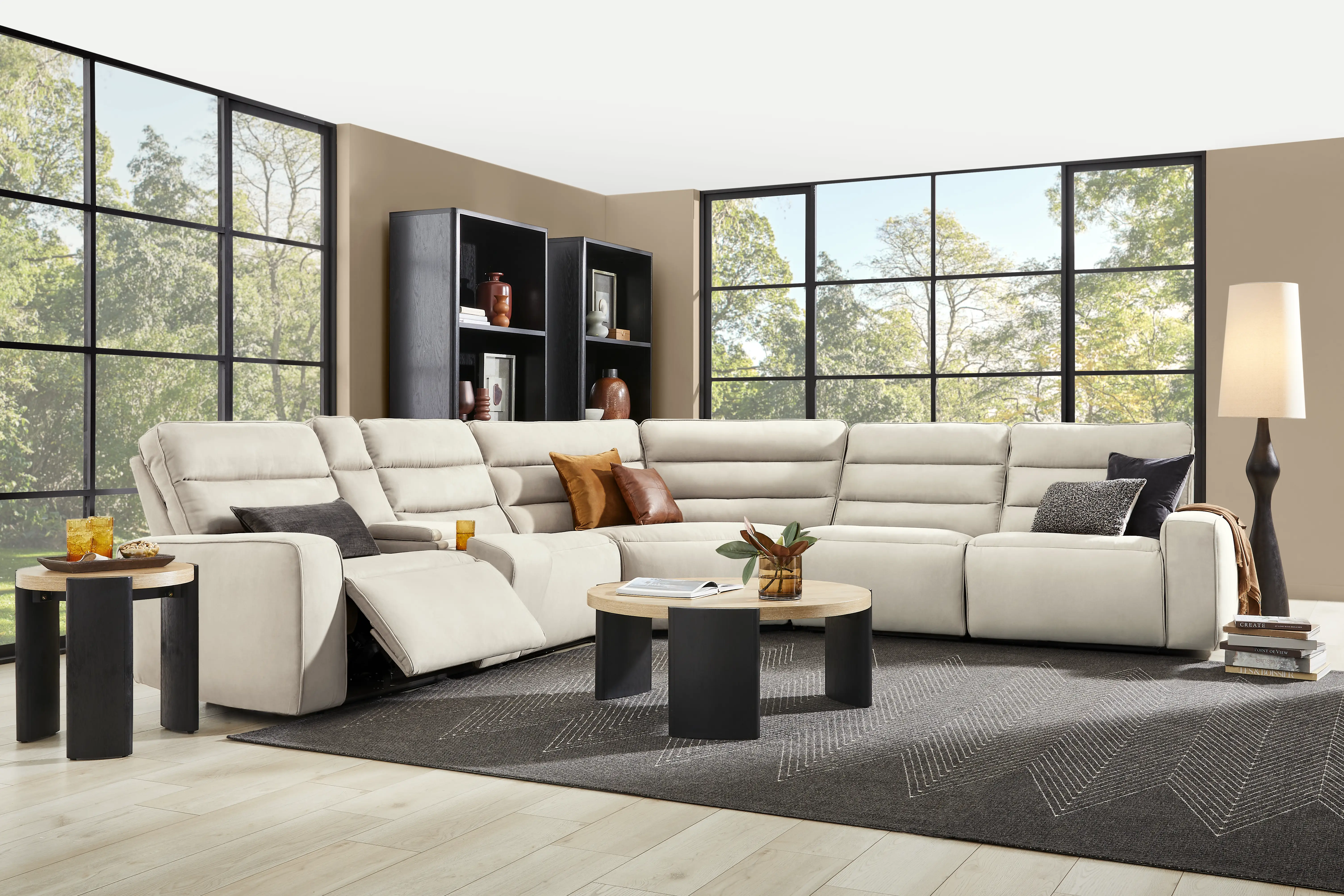 Del Mar Ivory 6 Pc Dual Power Sectional - Thumbnail - Image 2