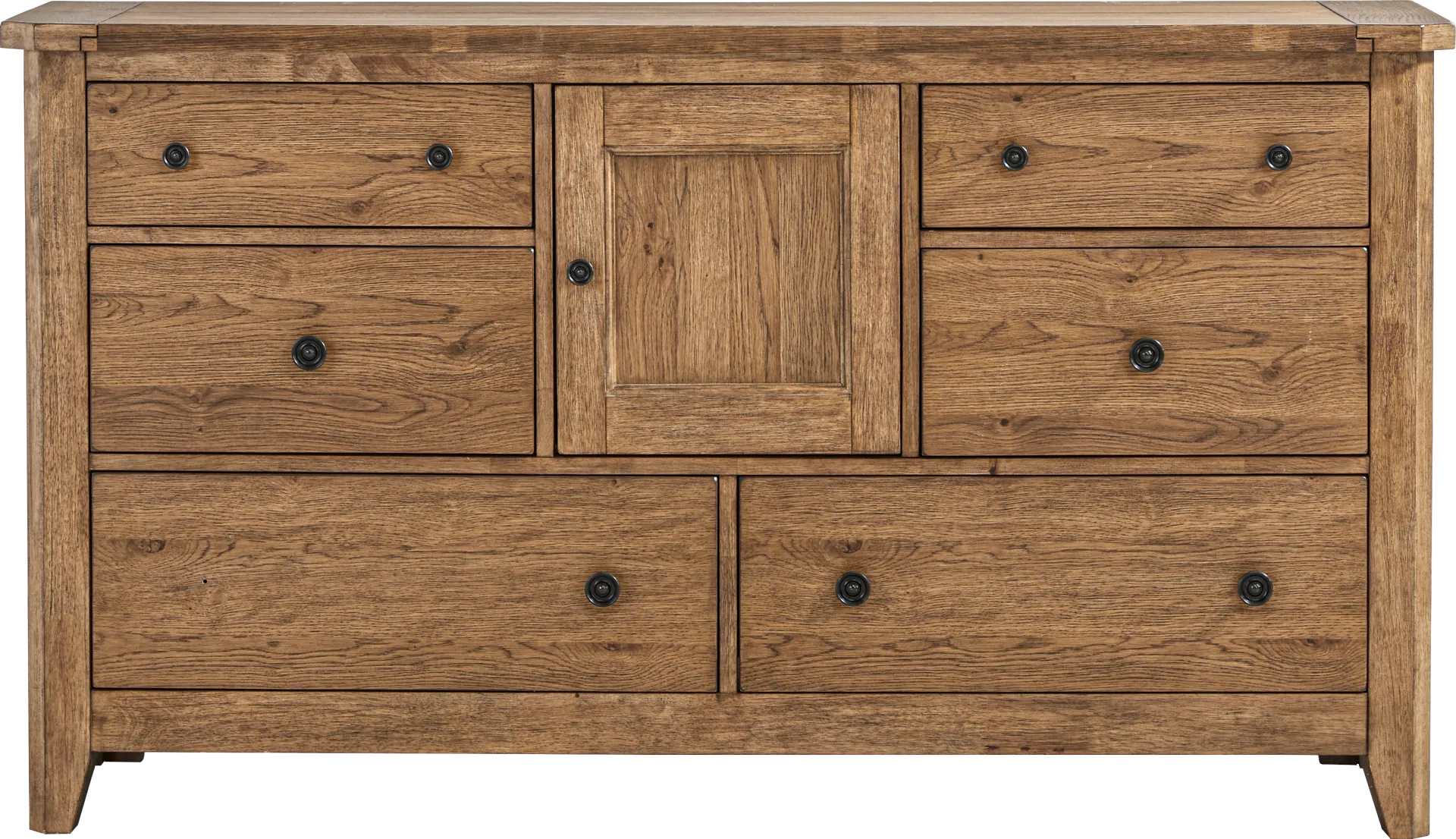 Hargrove Light Oak 5 Pc Queen Panel Bedroom - Image 6