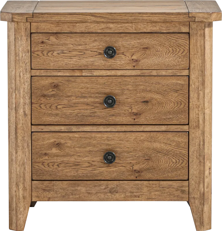 Hargrove Light Oak Nightstand