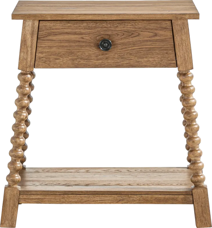 Hargrove Light Oak Nightstand