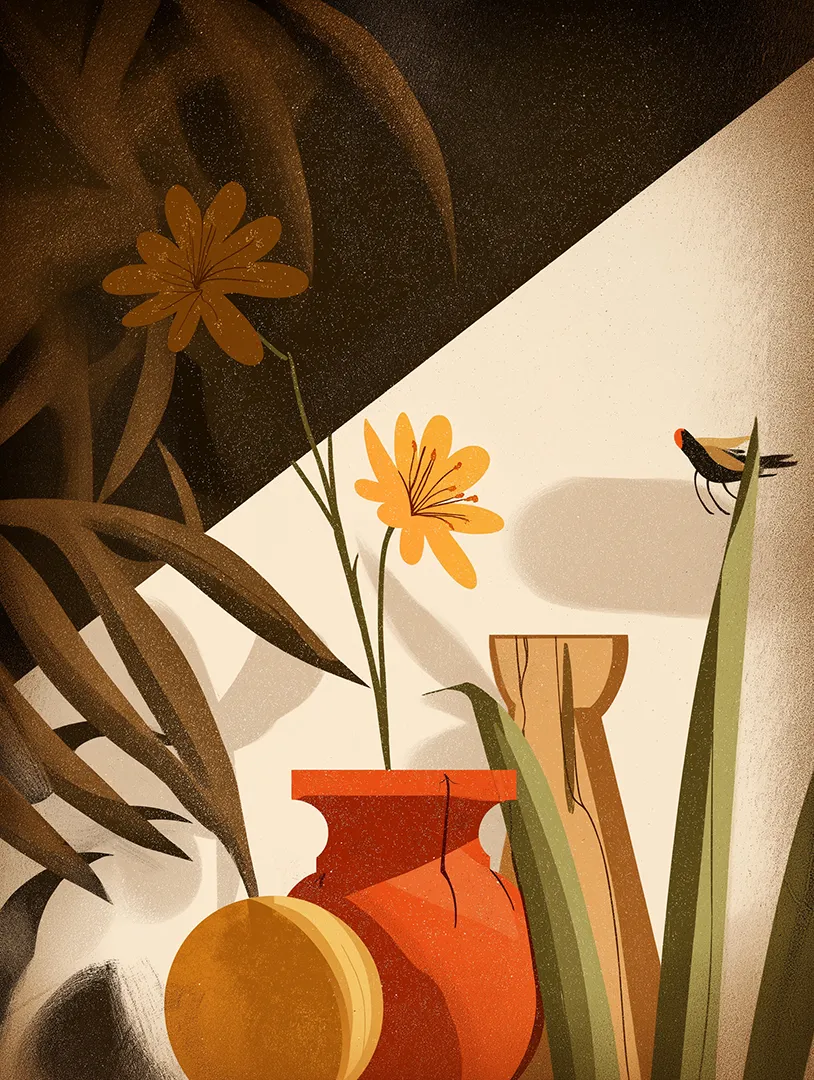 Aysa II Brown Artwork - Image 1