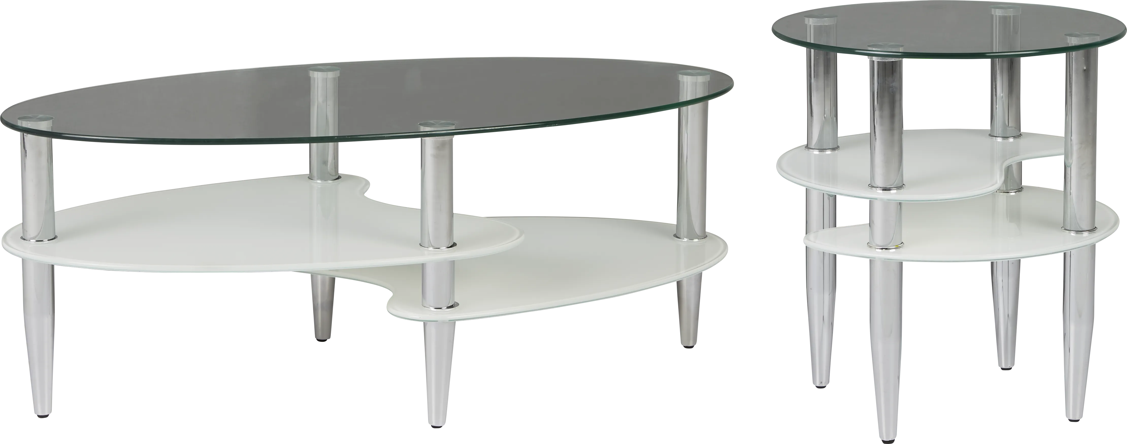 Brunson II Silver 2 Pc Table Set - Thumbnail - Image 1