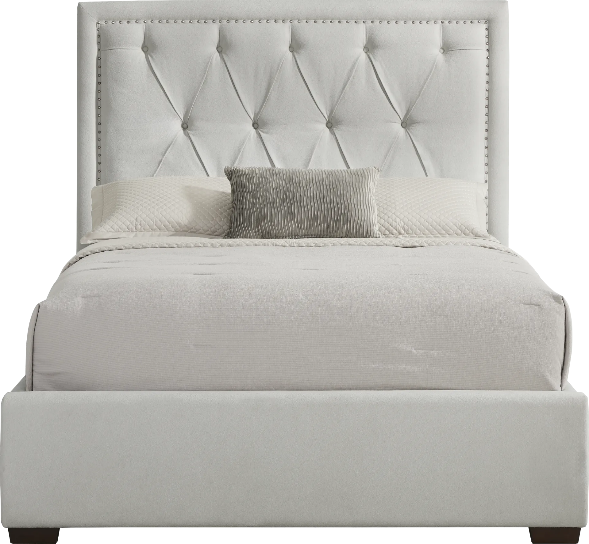 Elridge II Gray 3 Pc Queen Upholstered Bed - Image 1