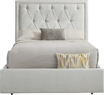 Elridge II Gray 3 Pc King Upholstered Storage Bed