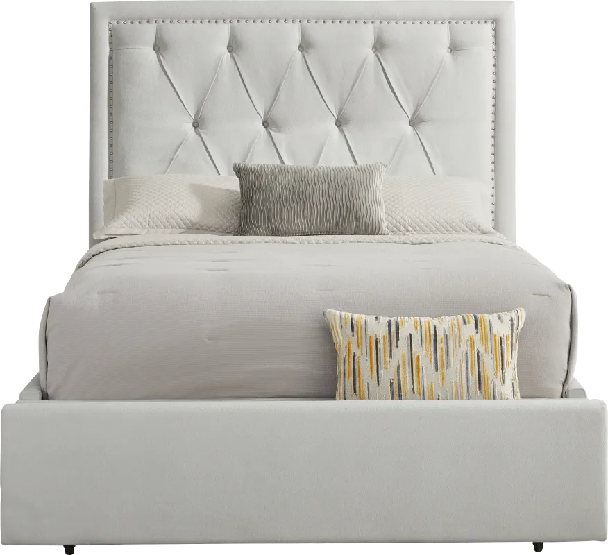 Elridge II Gray 3 Pc King Upholstered Storage Bed