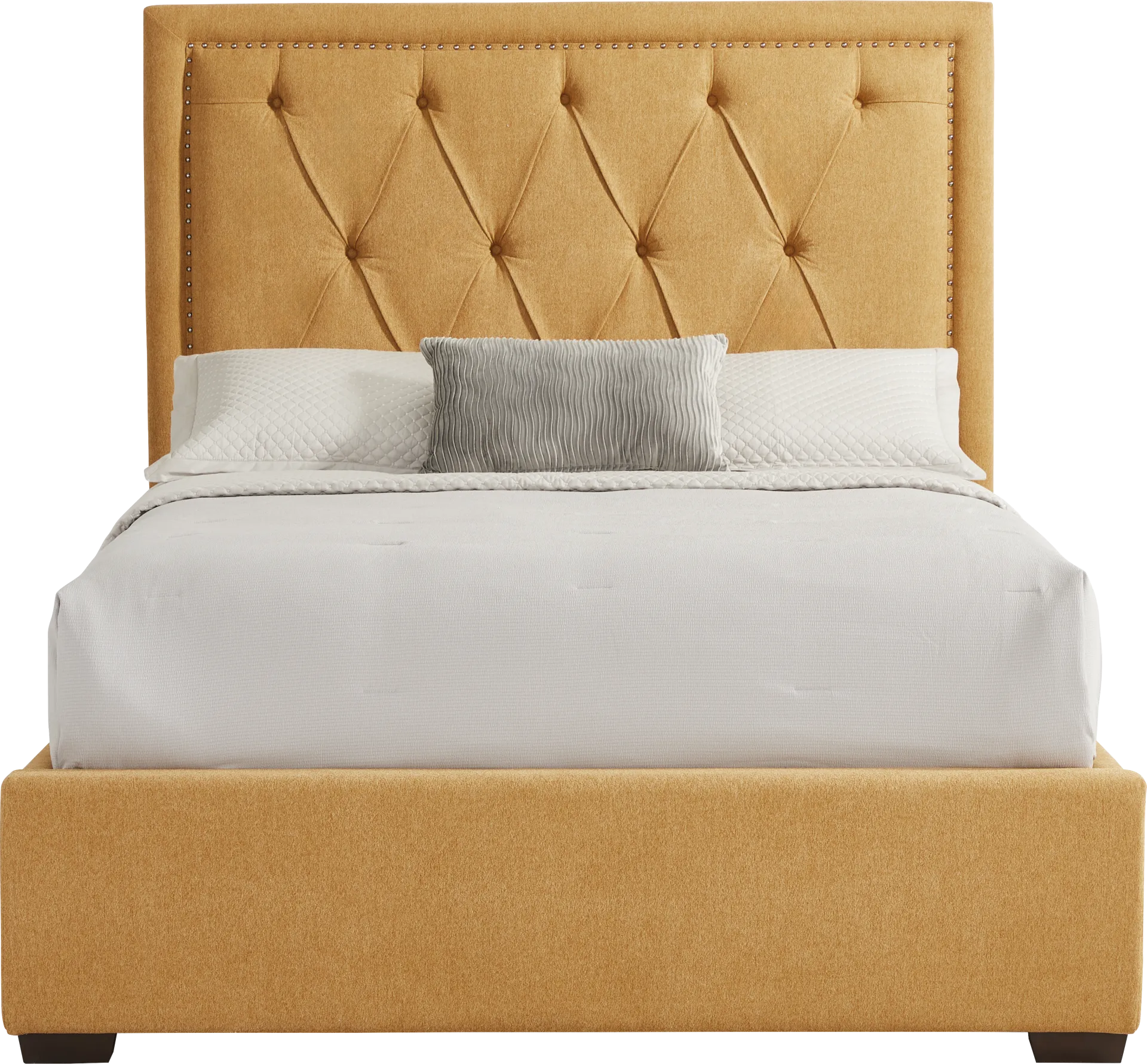 Elridge II Yellow 3 Pc Queen Upholstered Bed - Image 1