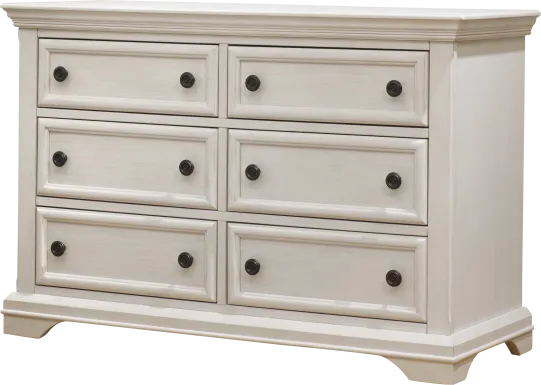 Kids Mevhi Ivory 6 Drawer Dresser