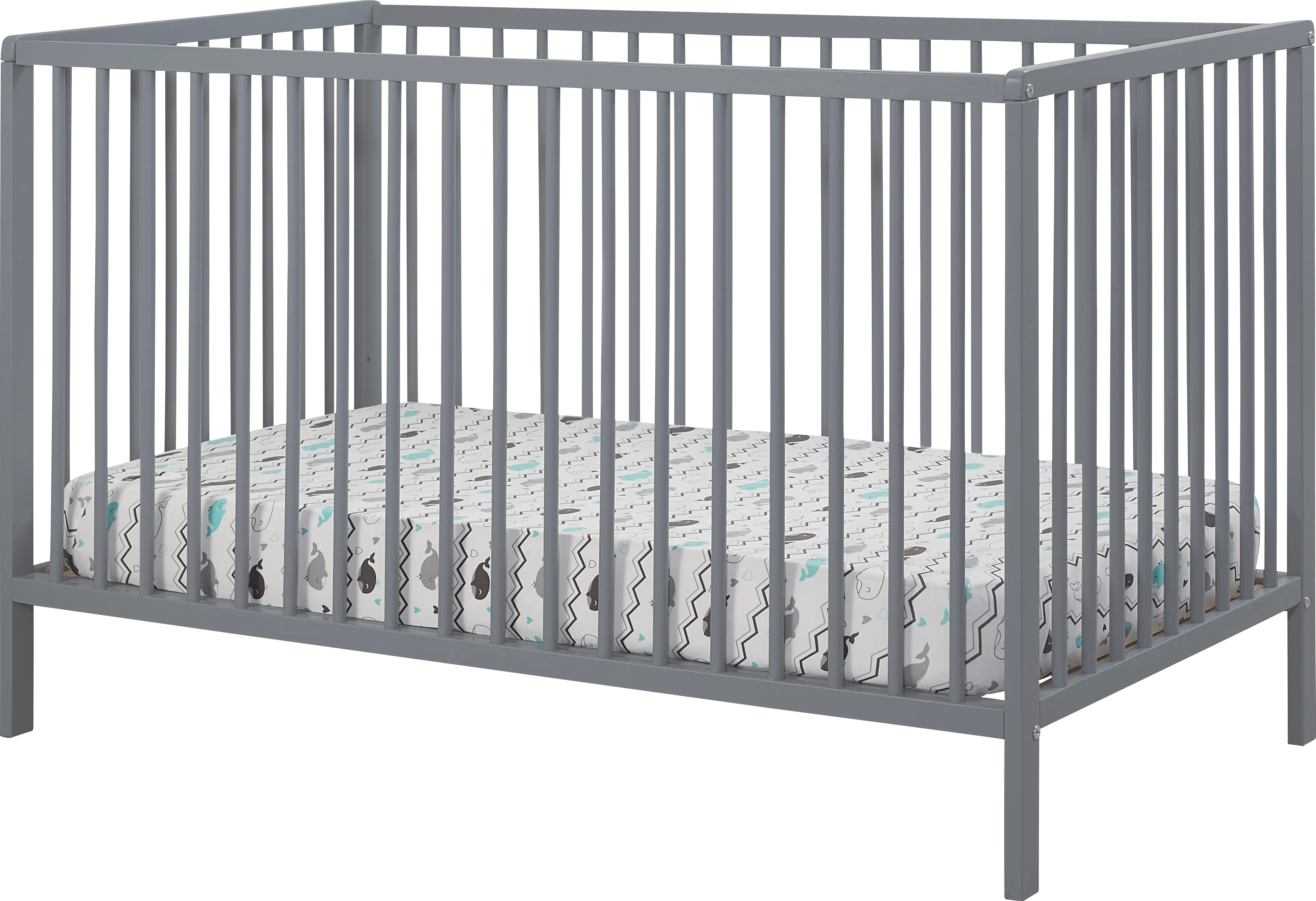 Kids Avukhi Gray Convertible Crib - Thumbnail - Image 1