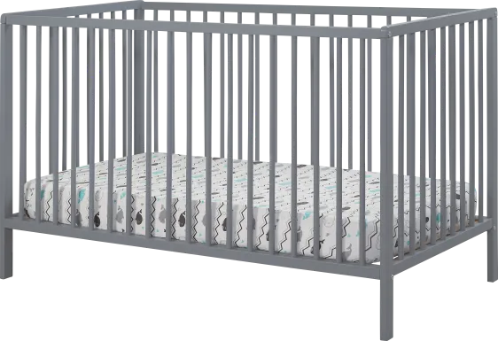 Kids Avukhi Gray Convertible Crib