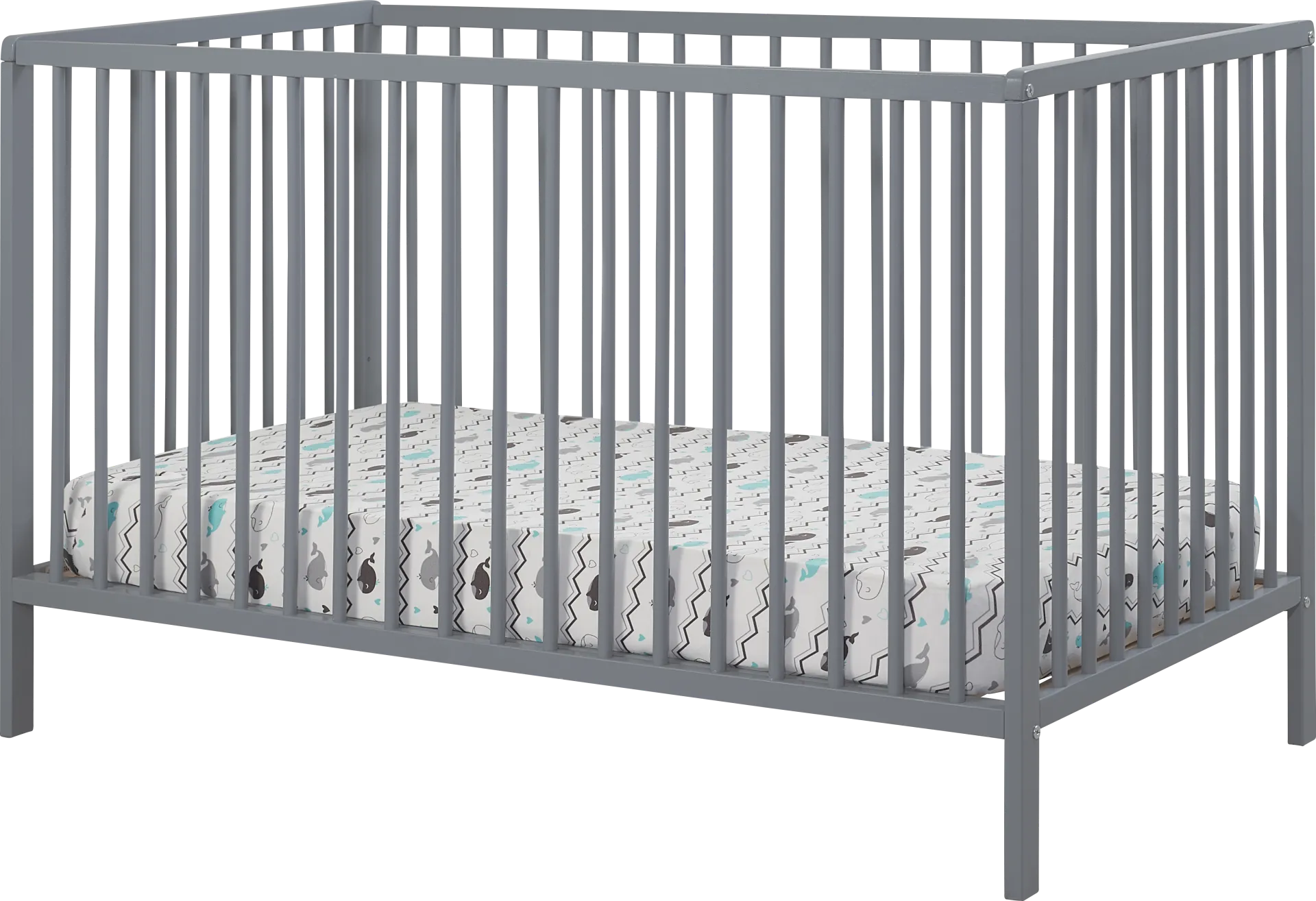 Kids Avukhi Gray Convertible Crib - Image 1