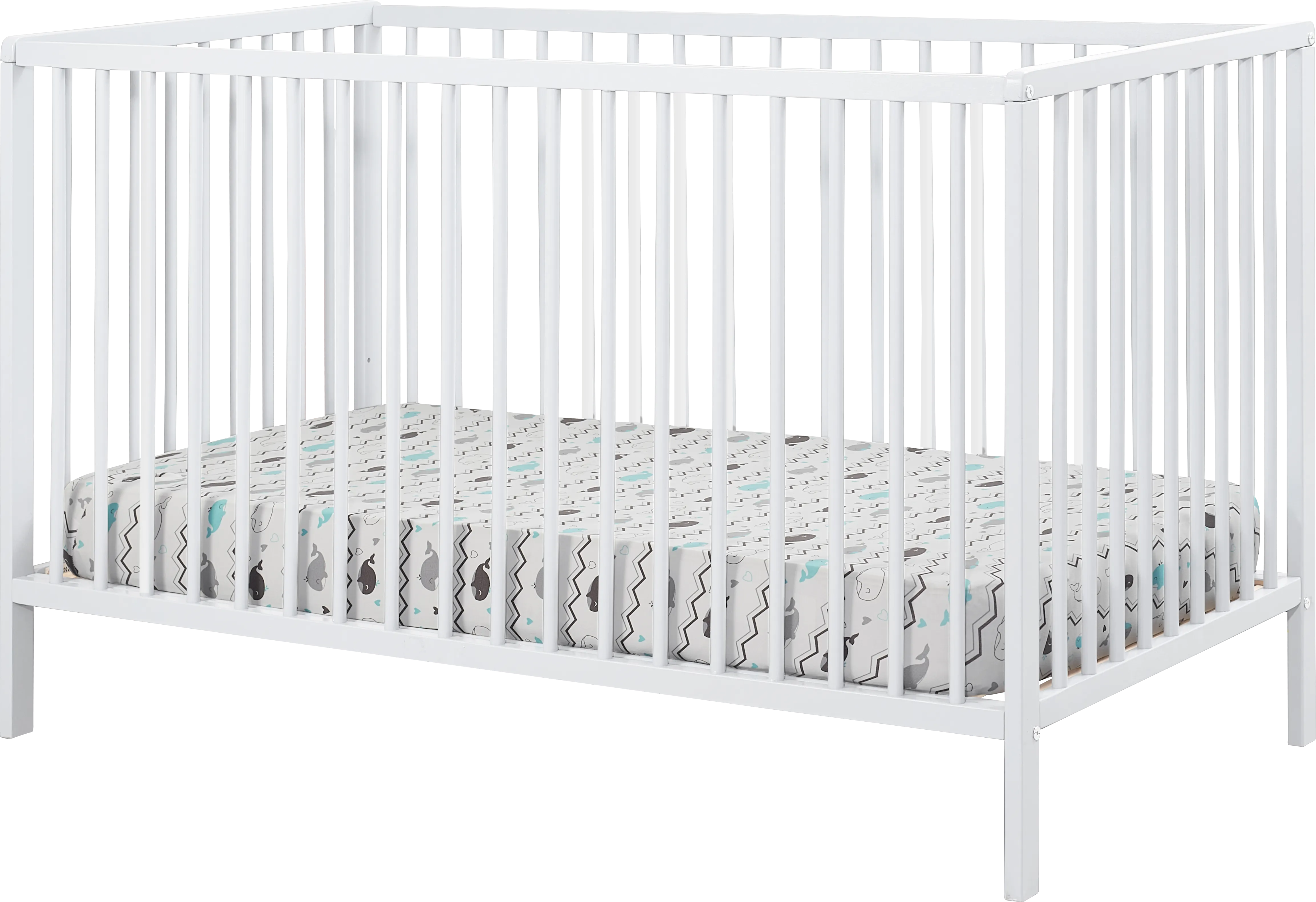 Kids Avukhi White Convertible Crib - Thumbnail - Image 1