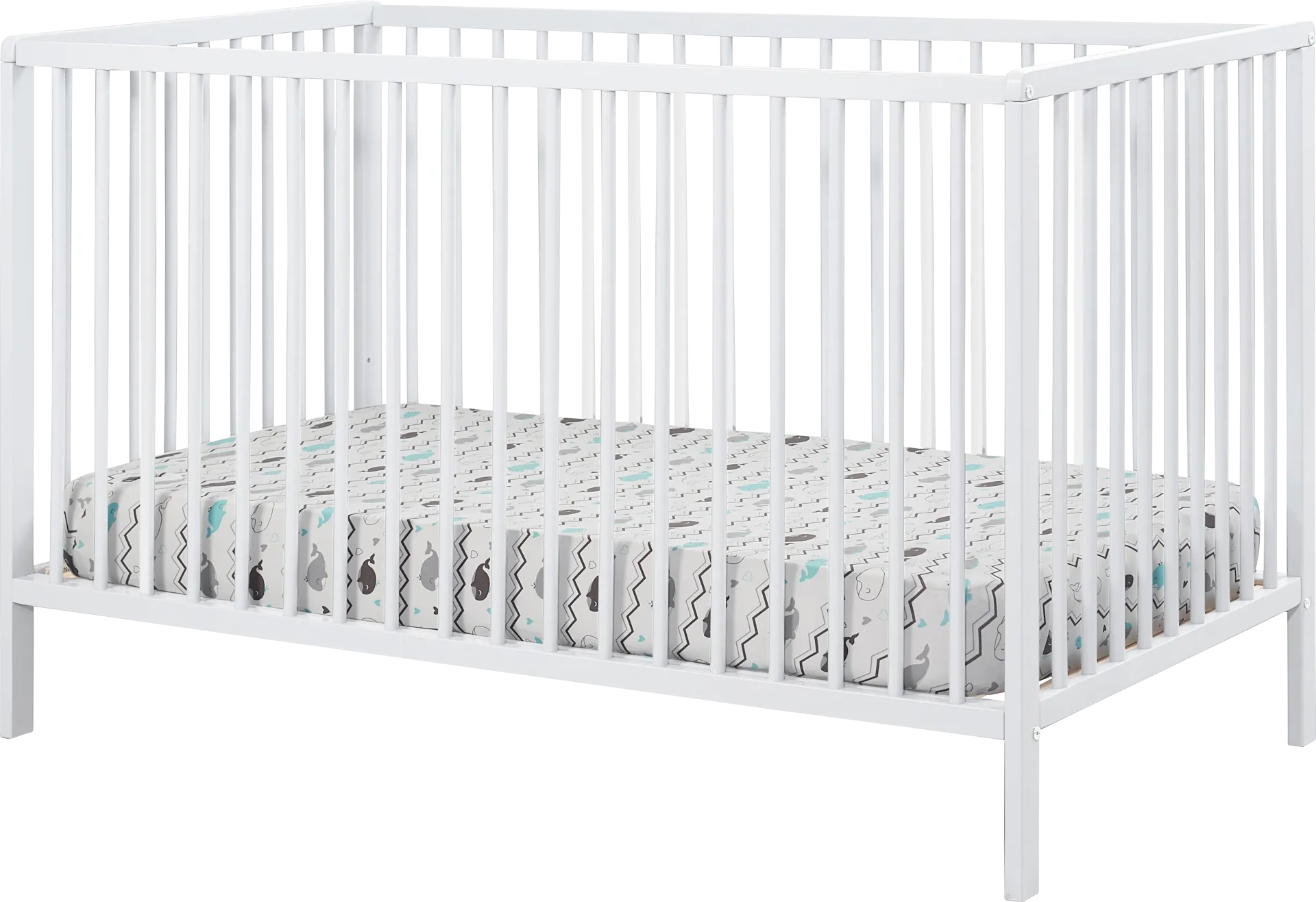 Kids Avukhi White Convertible Crib - Image 1