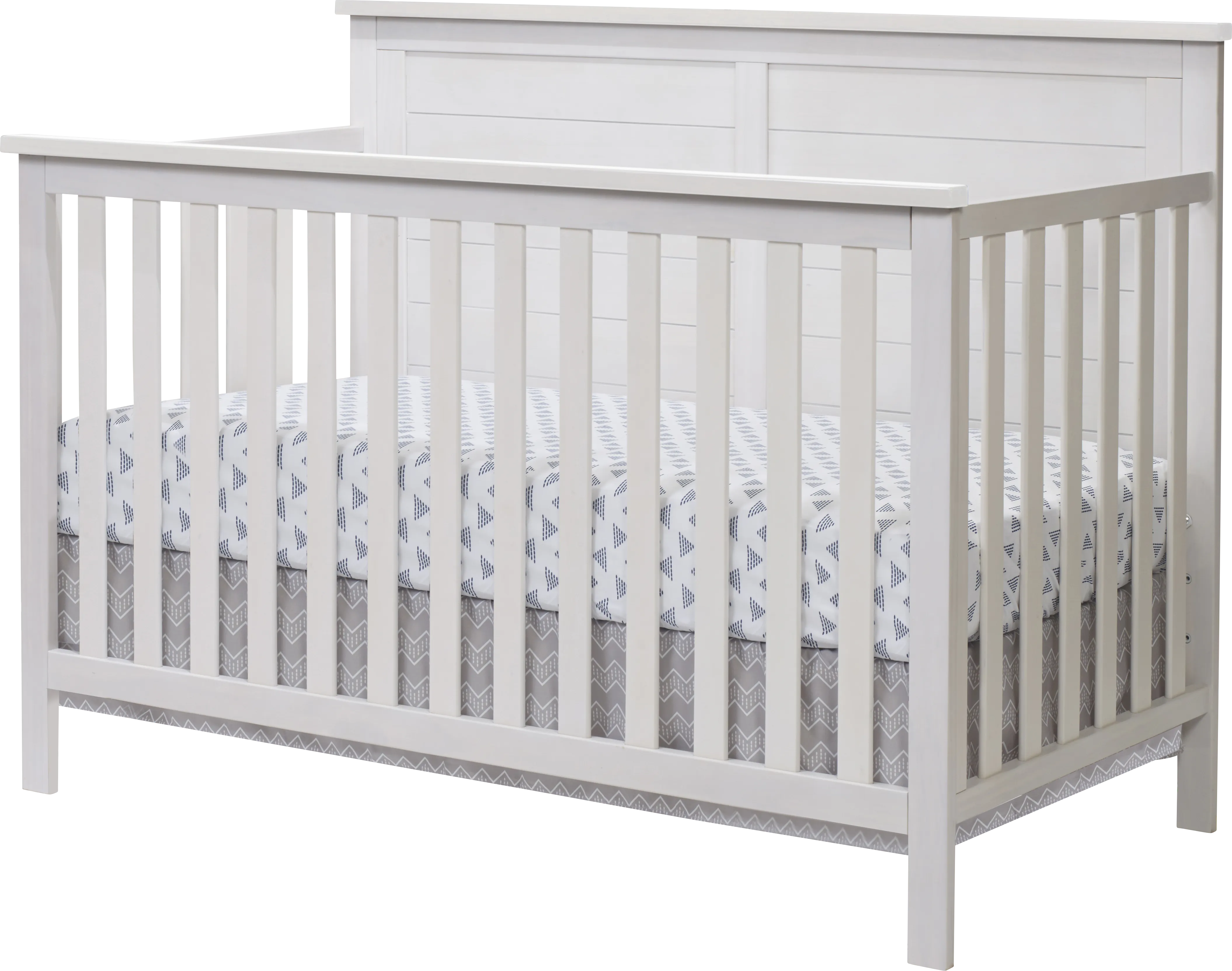Kids Zivau White Convertible Crib - Thumbnail - Image 1