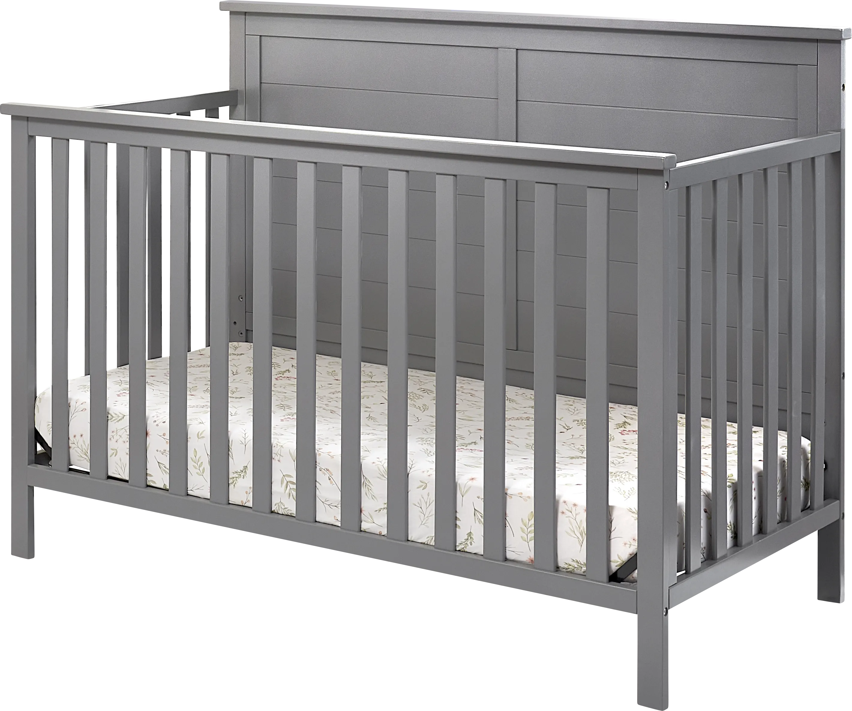 Kids Zivau Gray Convertible Crib - Thumbnail - Image 1
