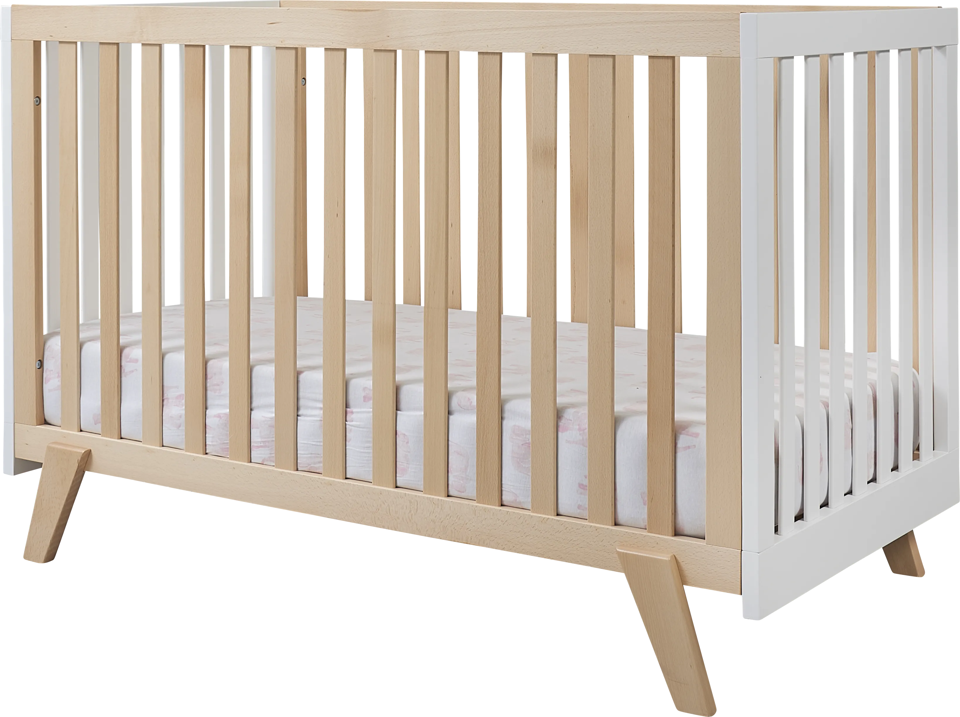 Kids Jemuz Natural/White Convertible Crib - Thumbnail - Image 1