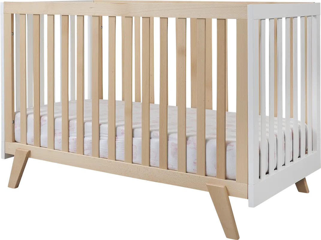 Kids Jemuz Natural/White Convertible Crib