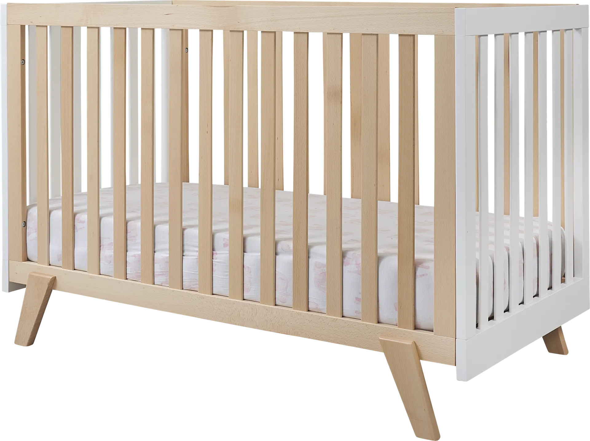 Kids Jemuz Natural/White Convertible Crib - Image 1
