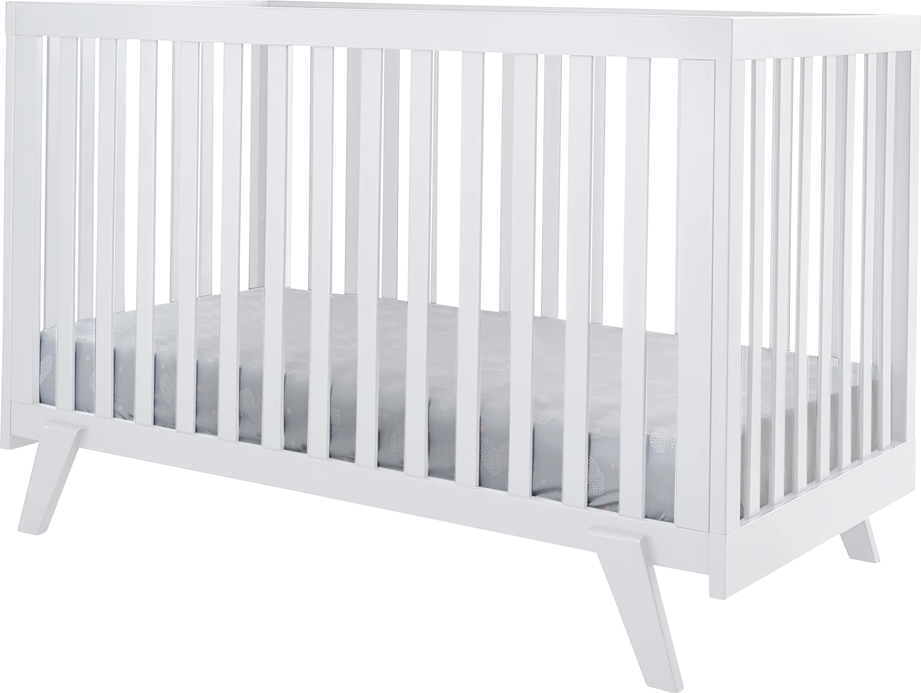 Kids Jemuz White Convertible Crib