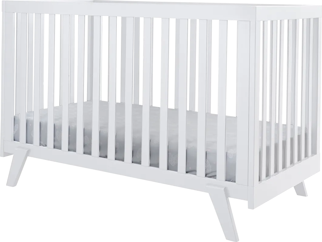 Kids Jemuz White Convertible Crib
