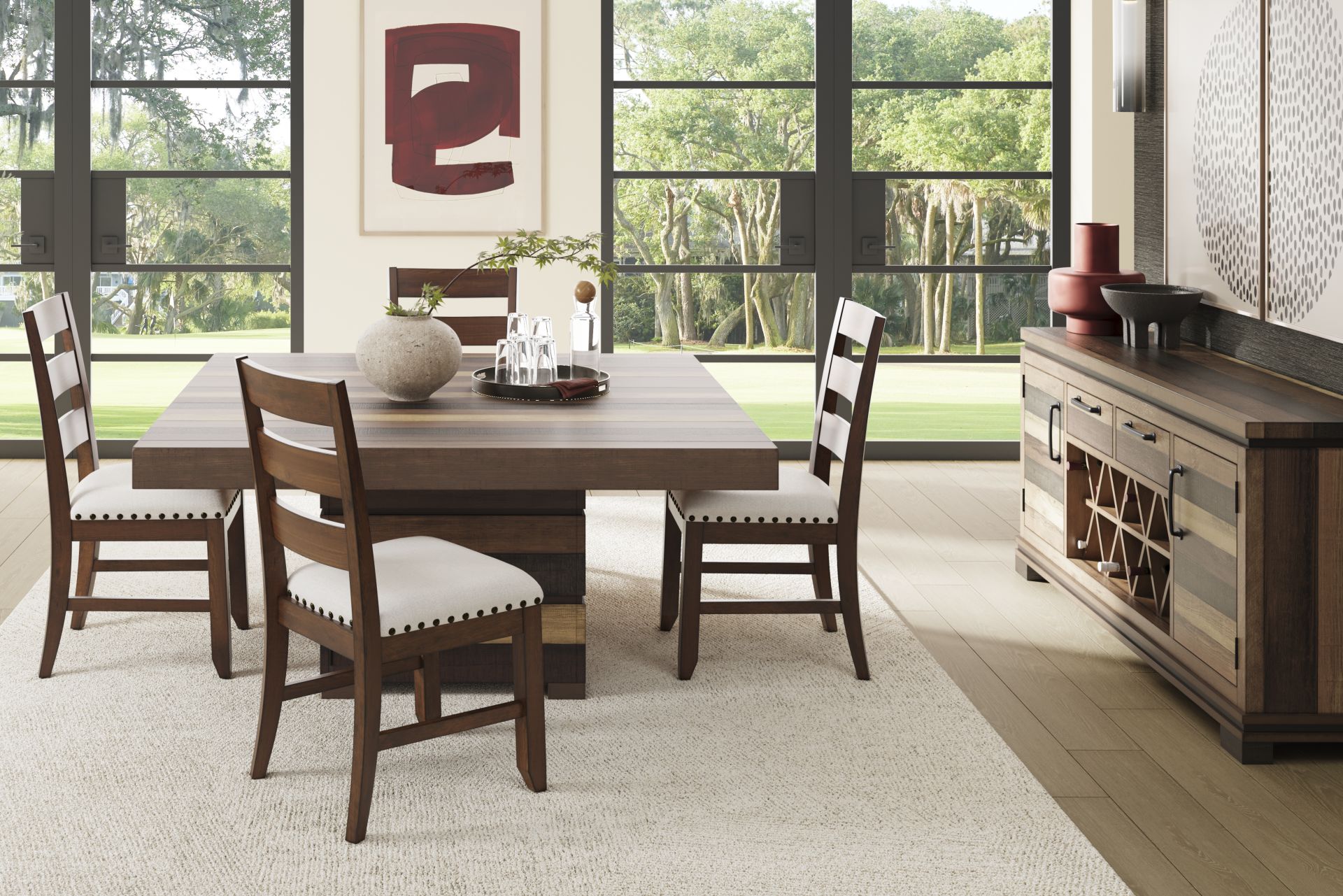 Westover Hills II Brown Square Dining Table - Image 2