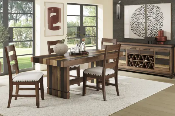 Westover Hills II Brown 5 Pc Rectangle Dining Room with Side Chairs