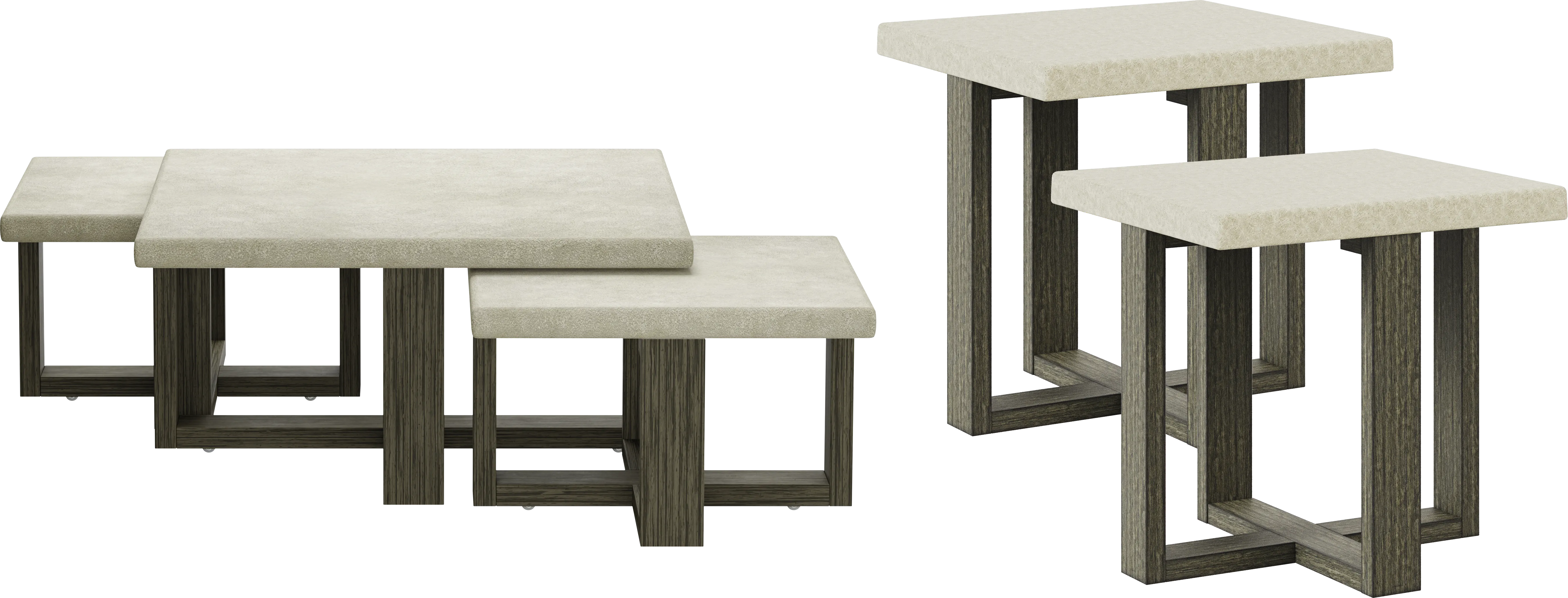 Sanger Gray 5 pc Table Set - Thumbnail - Image 1
