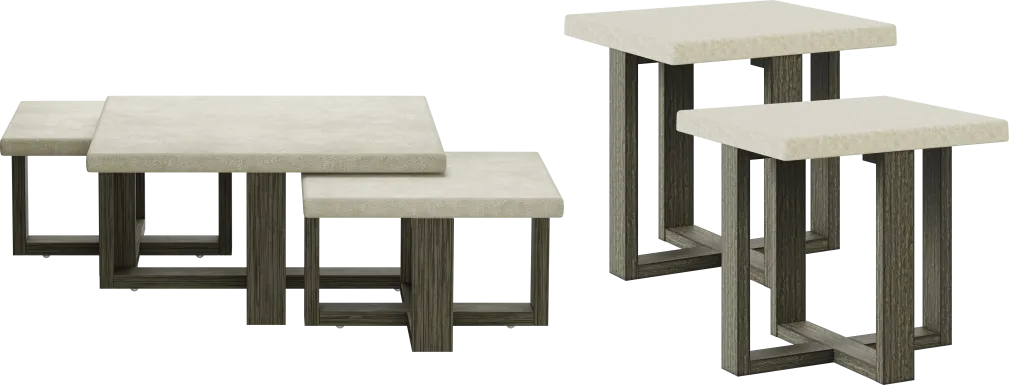 Sanger Gray 5 pc Table Set