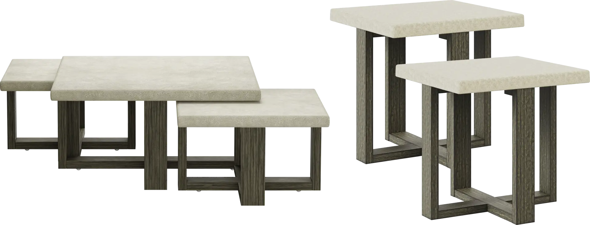 Sanger Gray 5 pc Table Set